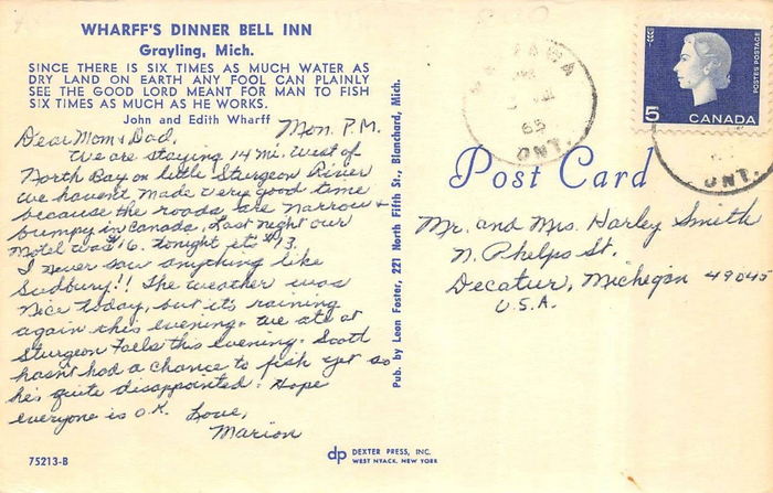Wharffs Dinner Bell - Old Postcard And Promos (newer photo)